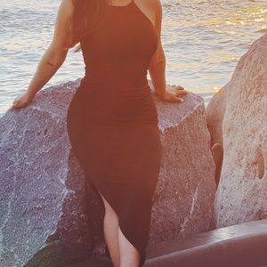 Black Dress with slit